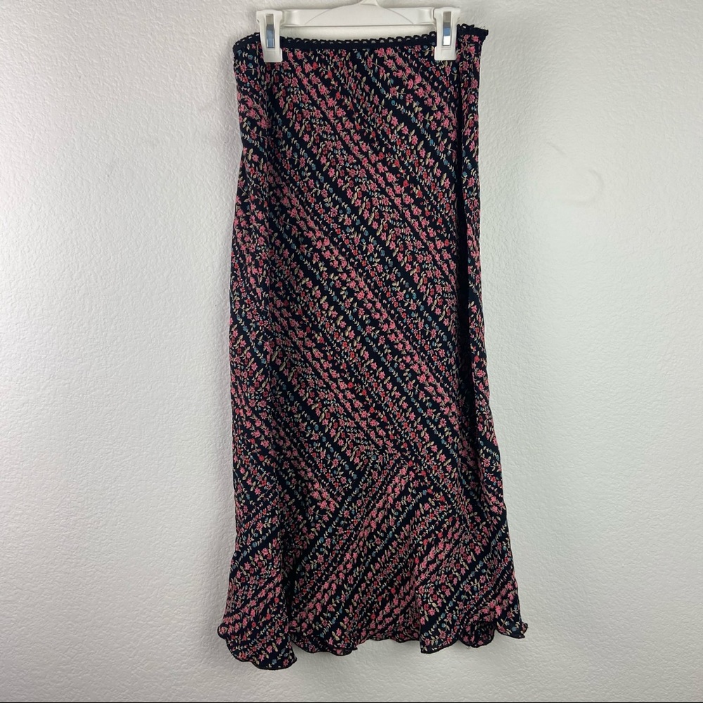 Kamellia Vintage Pink Floral Maxi Skirt